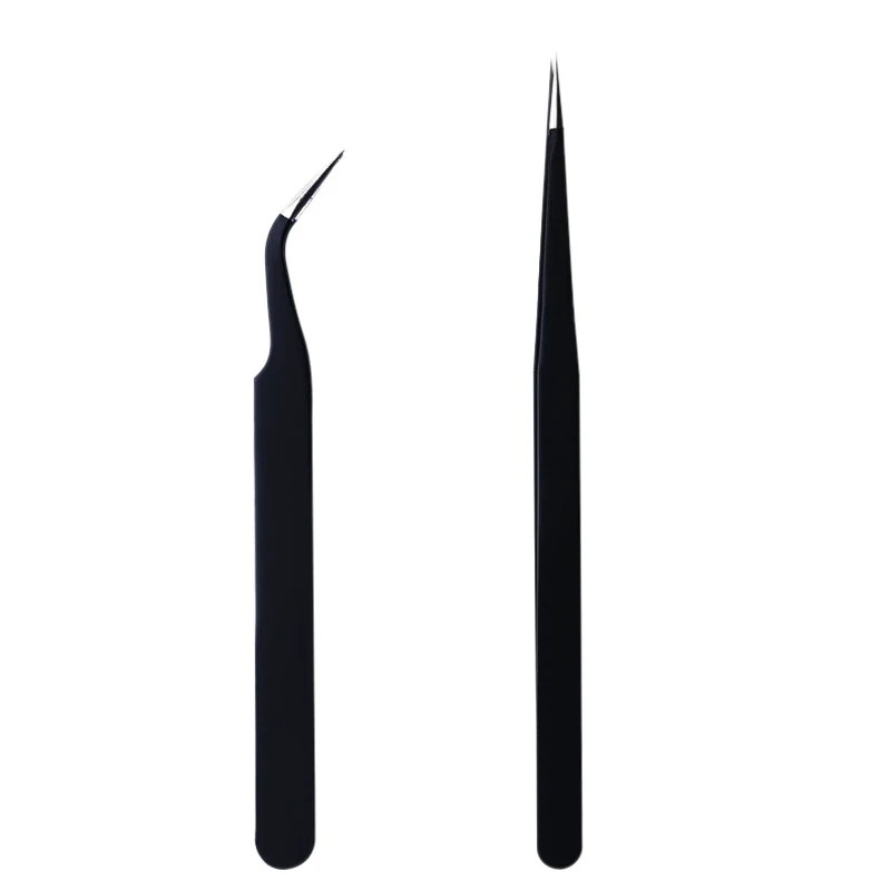 2 шт. антистатические Точность Пинцет Набор Нержавеющая сталь ОУР промышленных