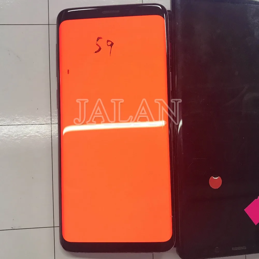 ЖК-дисплей с рамкой для телефона Galaxy S9 дисплей Сенсорный экран Замена установка, ремонт с мелкий горошек и touch рабочих