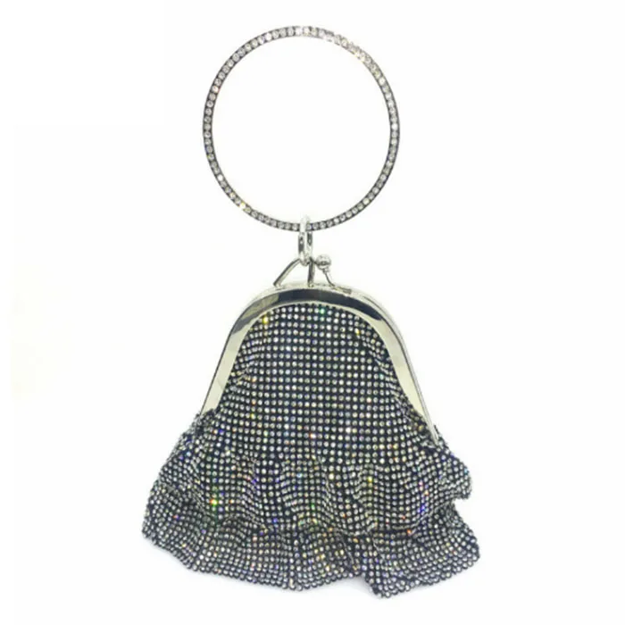 Черная Женская вечерняя сумочка свадебные дамские сумочки с бусинами и