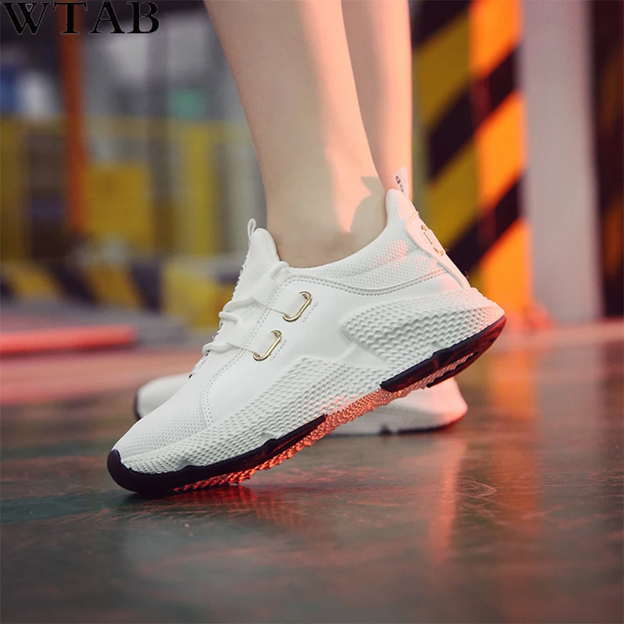 Женская холщовая повседневная обувь WTB модная дышащая прогулочная сетчатая