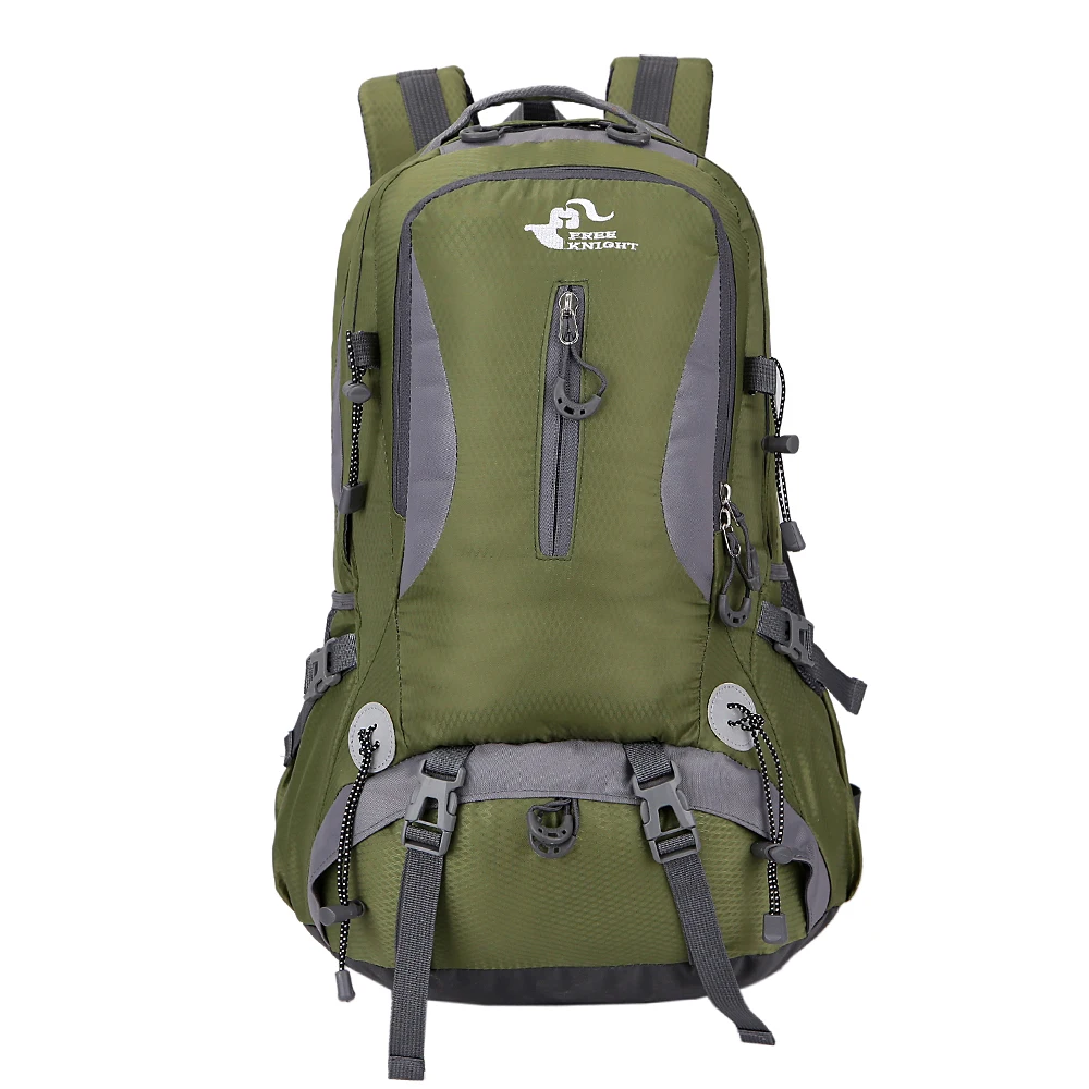 army green Уличные сумки 40L водонепроницаемая сумка для походов рюкзак для уличного спорта путешествия ноутбук рюкзак для мужчин и женщин - Цвет: army green