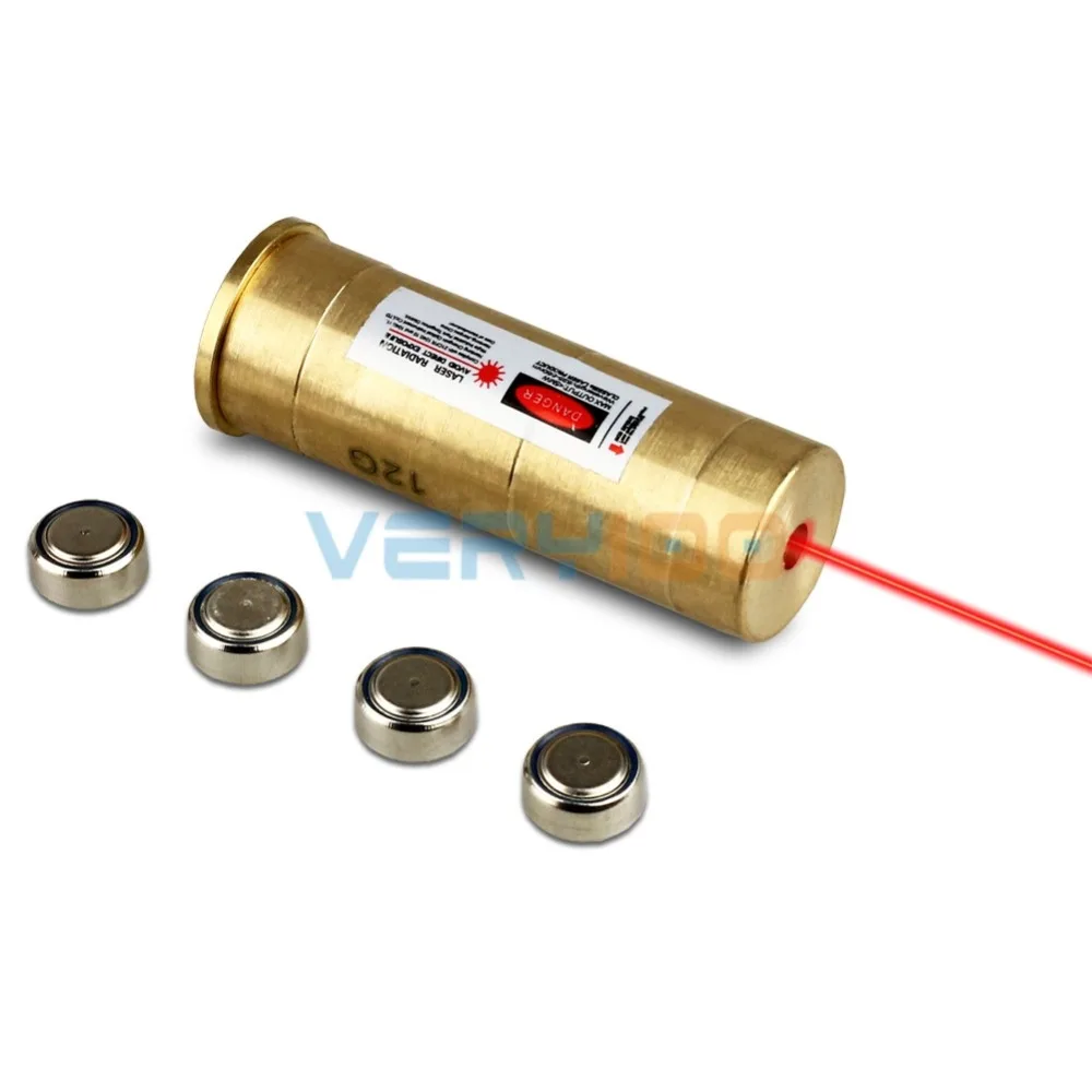 12 калибровочный латунный красный лазерный картридж 12 г Boresighter Sight+ VERY100 Водонепроницаемая коробка