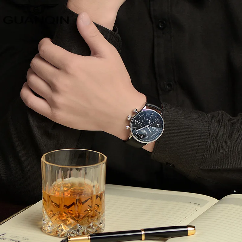 Relogio masculino GUANQIN мужские часы Лидирующий бренд Роскошные военные спортивные