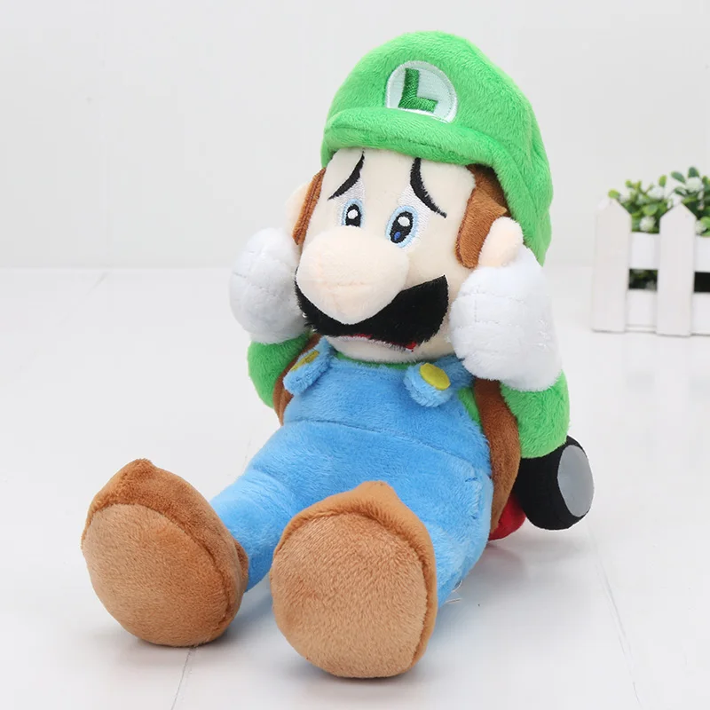 22 см Супер Марио и Луиджи Плюшевые Куклы Luigi особняк 2 плюшевые игрушки для Рождественский подарок