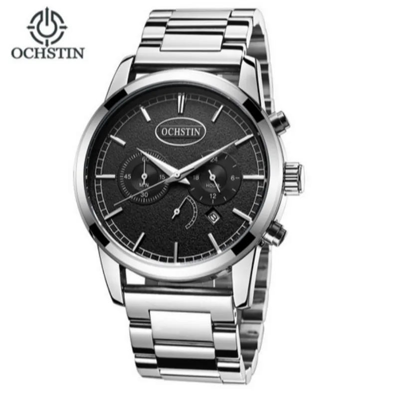 

Top Brand Watches Men Military Army Full Stainless Steel Sports Quartz Watch Waterproof Date Chronograph Clock Relogio Masculino