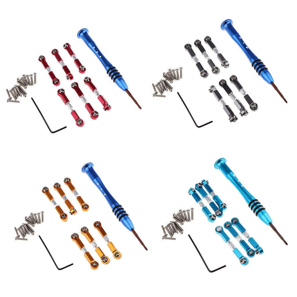 

Upgrade Metal Adjustable Pull Rod Linkage for WLtoys A959 A969 A979 K929 RC 1/18 Car Parts