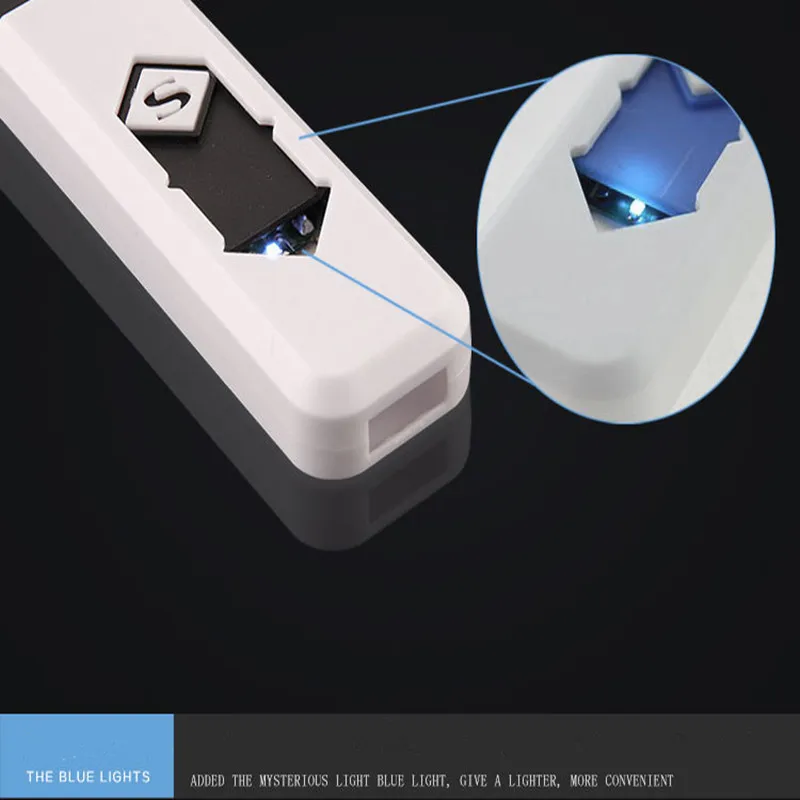 Креативные перезаряжаемые мини портативные электрические зажигалки USB