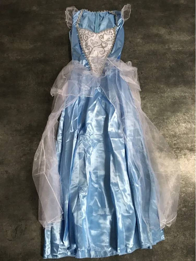 Фильм Sandy для девочек принцессы Золушки взрослых Косплэй костюм партии Делюкс