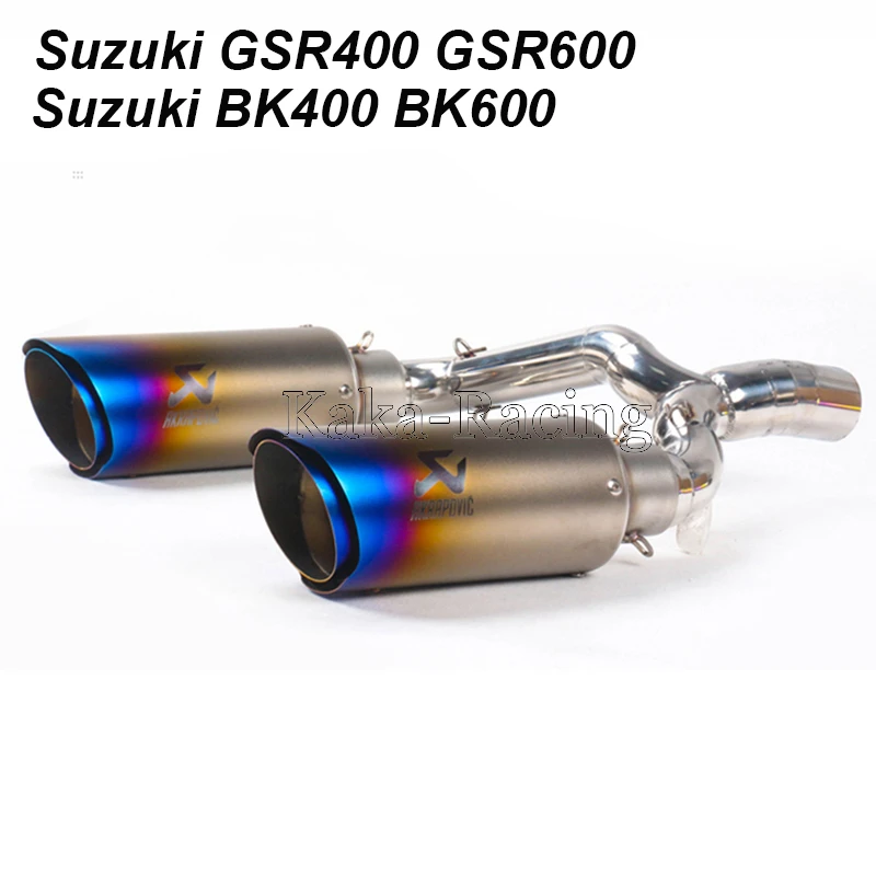 Фото Мотоцикл без шнуровки выхлопная система для Suzuki GSR 400 BK 600 Akrapovic глушитель средней