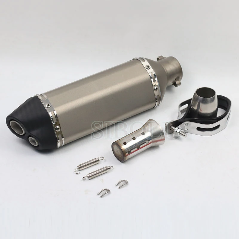 36-51 мм Универсальный мотоцикл Akrapovic выхлопная Модифицированная глушитель труба скутер питбайк грязь Мотокросс для Yamaha R1 ER6N CBR250R