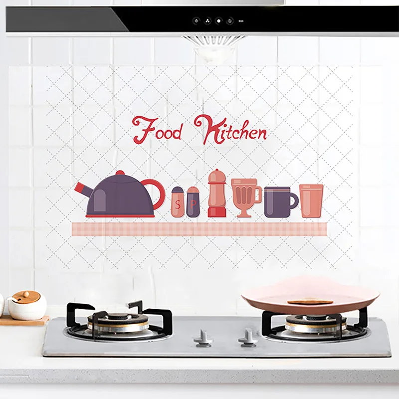 Fooe кухня Цитата Алюминий простой Европа стиль дома настенная наклейка DIY