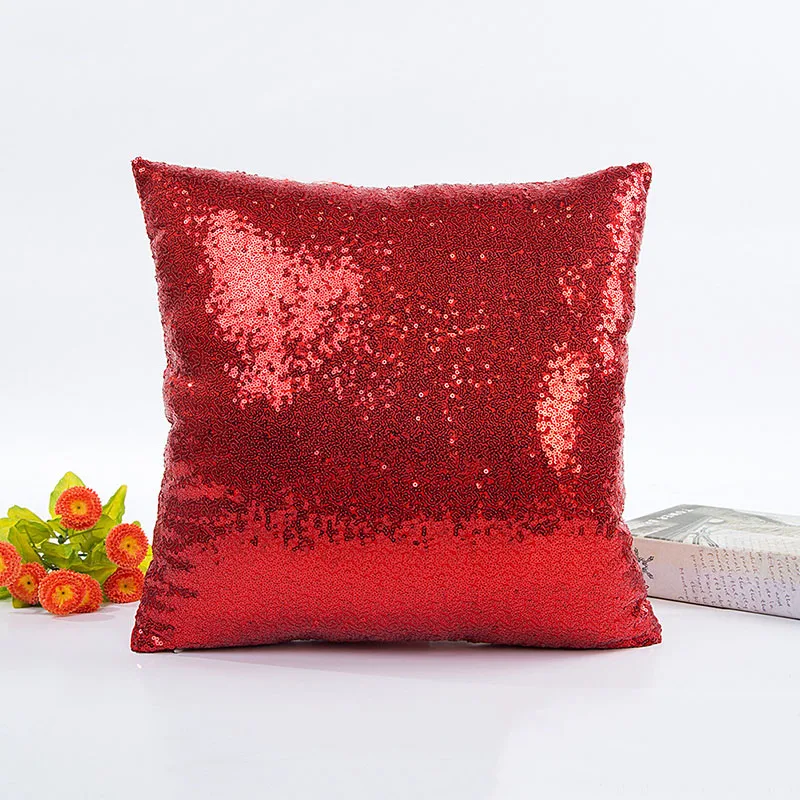 Наволочка с блестками блестящая на молнии для декора гостиной|cushion cover|sequin cushion