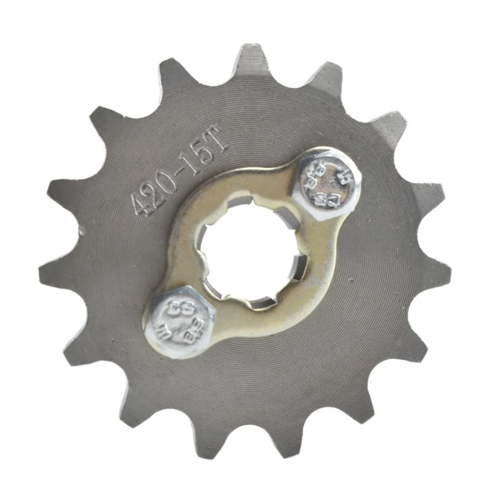 TDPRO 420 цепь 14 T/15 T/16 T/17 T 17 мм передняя Звездочка двигателя Cog Fit мотоцикл ATV Gokart 50cc 70cc 90cc 110c 125cc питбайк