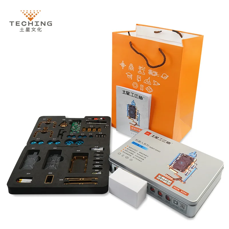 Teching полностью Металлическая сборка робот ходунок мобильный телефон приложение