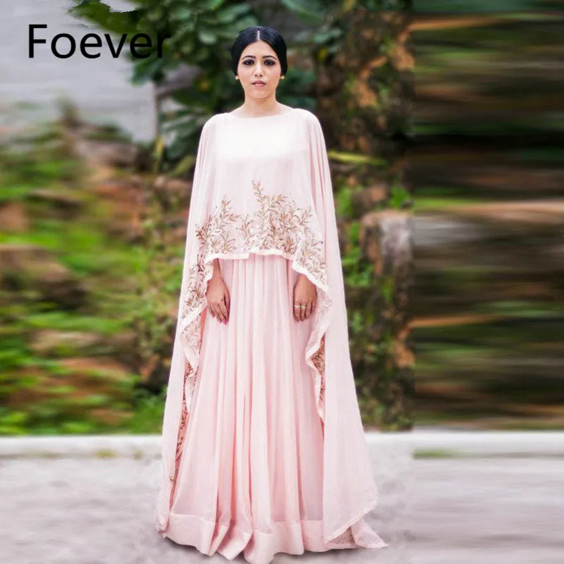 Женское длинное вечернее платье из муслина розовое в пол с круглым вырезом со