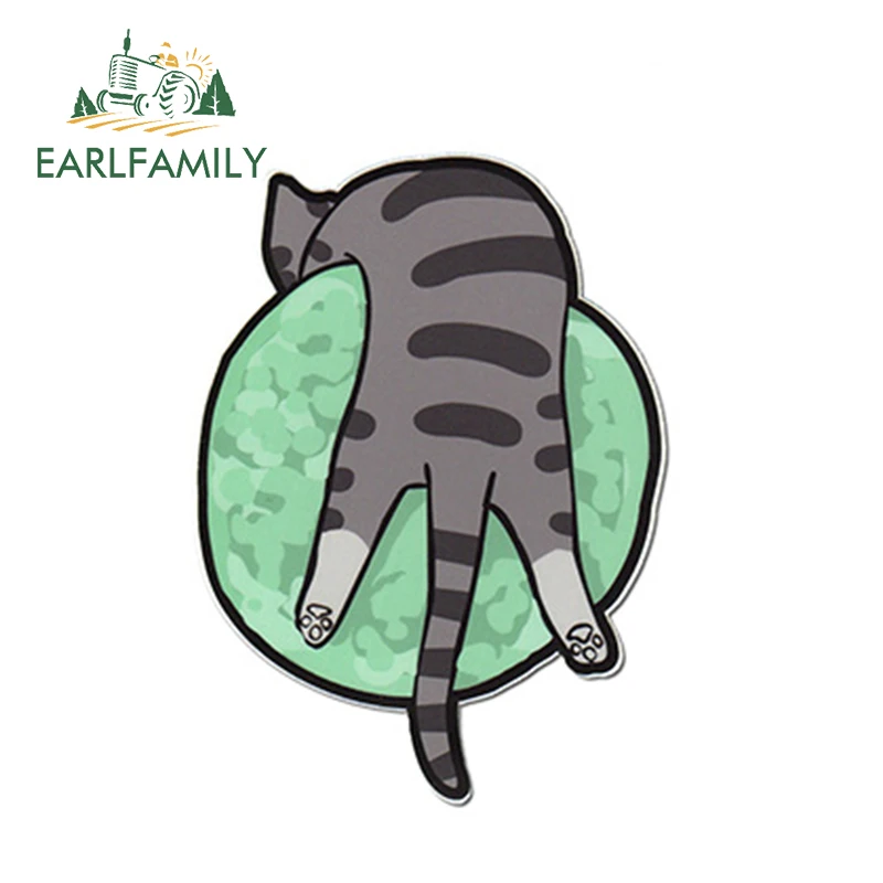 

EARLFAMILY 13 см x 9,4 см милый кот виниловая наклейка Kitty на Нептуне планета мультяшная наклейка искусственная наклейка бампер Ноутбук наклейка Ст...