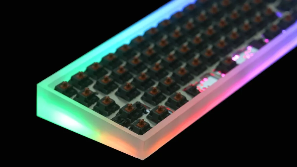 Полностью собранная клавиатура TOFU 60% с DZ60 PCB Gateron mx бесшумные переключатели с использованием вишневых стабилизаторов без колпачков