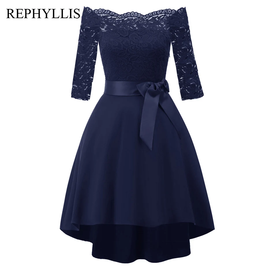 REPHYLLIS женское кружевное Сексуальное Женское Слэш шеи 2/3 с длинными рукавами в