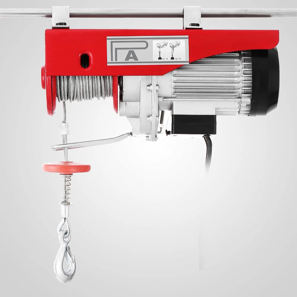 

New 1320lbs Mini Electric Hoist Crane Overhead Garage Winch Remote Control Auto Lift