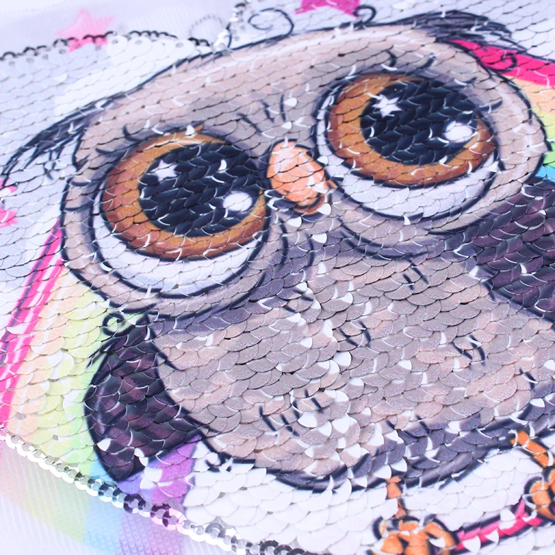 Pulaqi автомобиля | [мультяшками Сова Реверсивный украшение из пайеток заплатки на