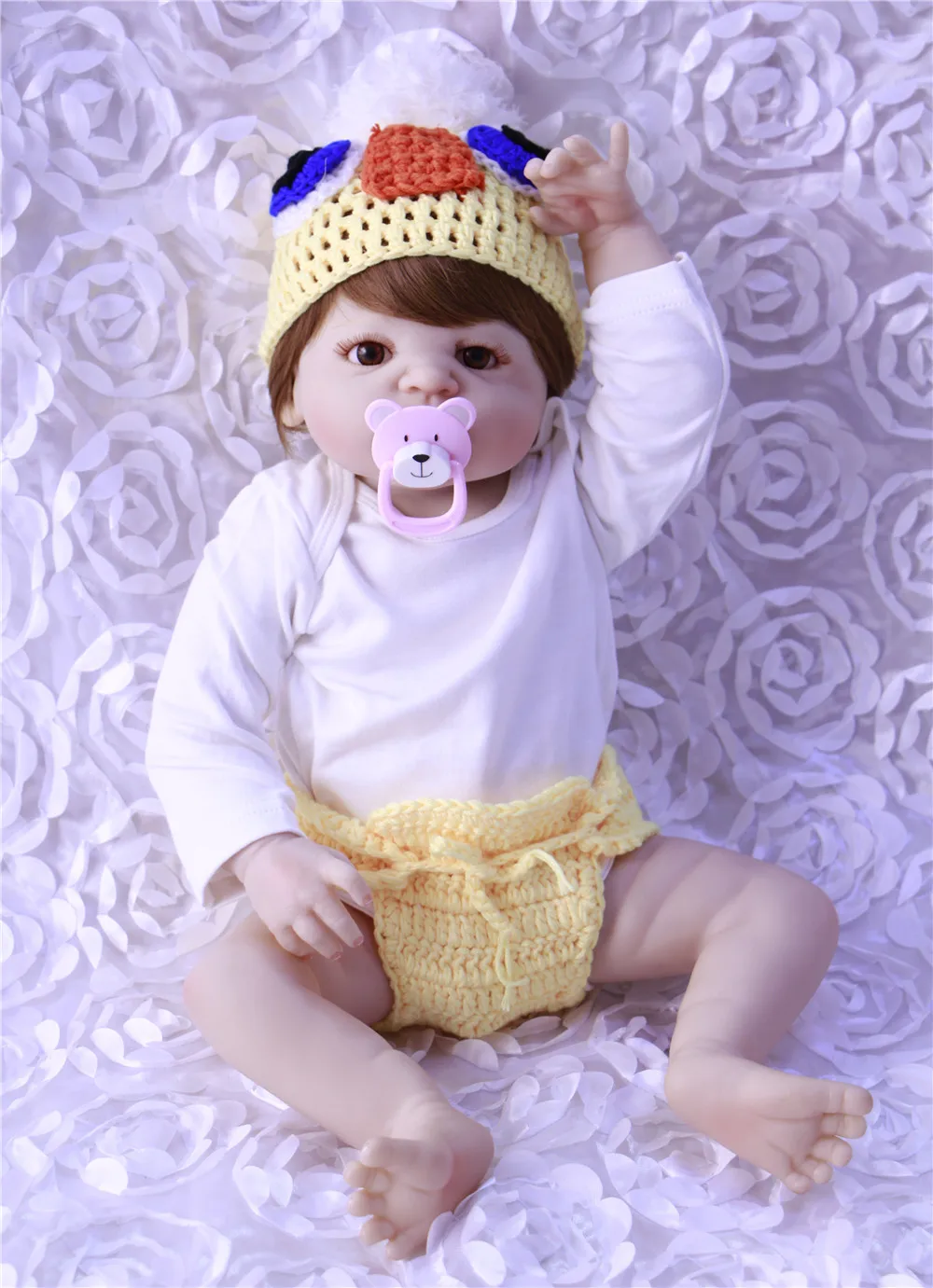 

Кукла Reborn, силиконовая, для девочек, около 55 см