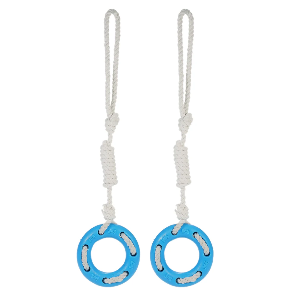 Резиновая игрушка для жевания 2 шт. Нетоксичная Интерактивная веревка извлечения