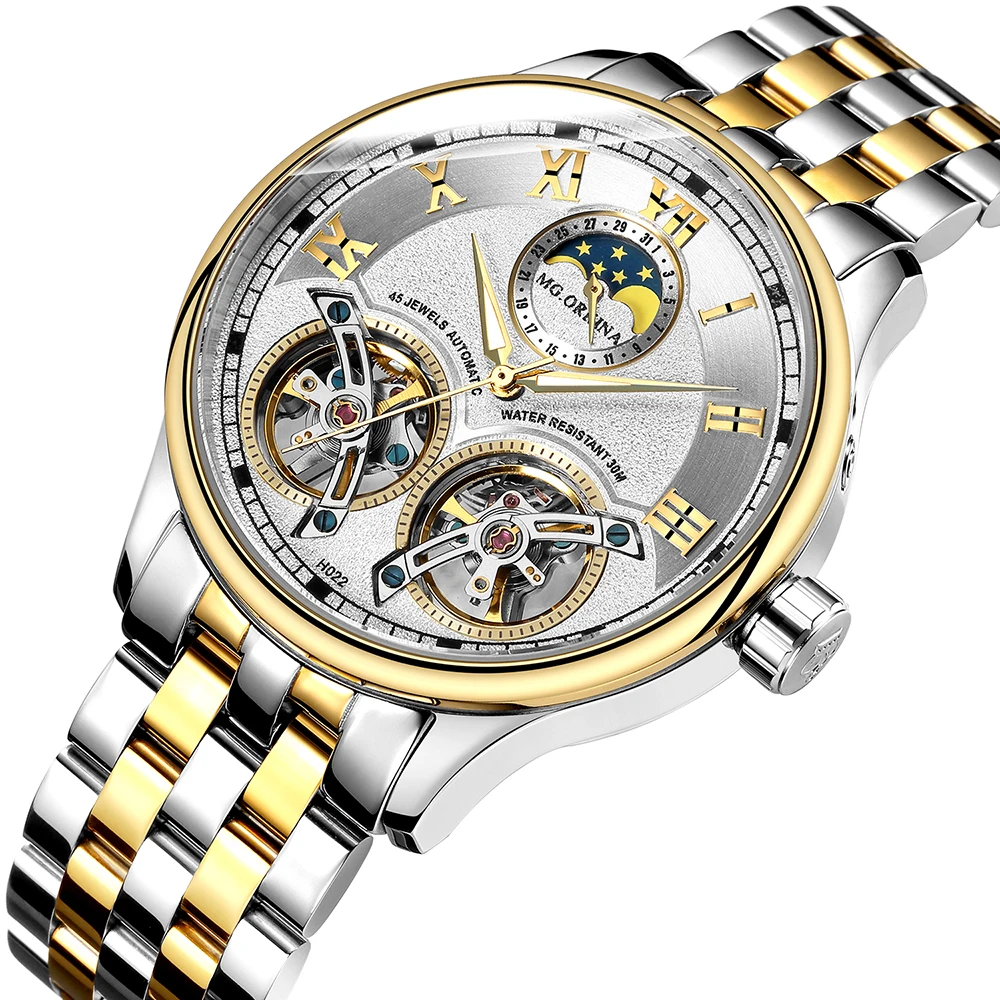 Оригинальные Роскошные мужские часы от бренда ORKINA механические Автоматические