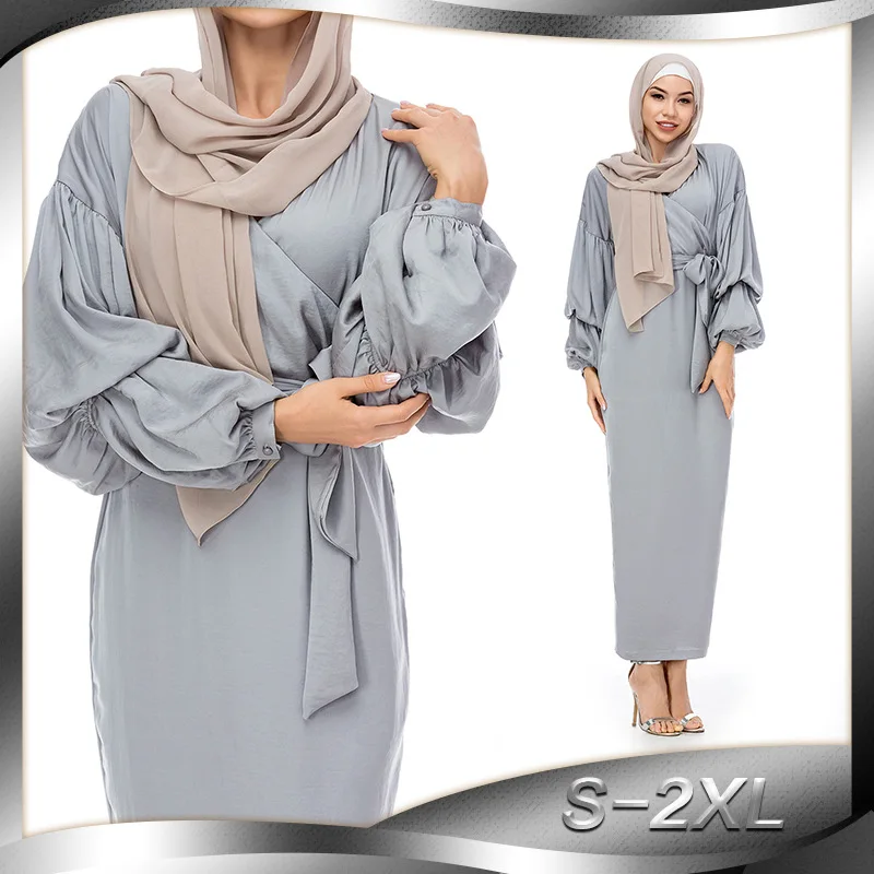 2019 модное женское мусульманское платье абайя исламский арабский длинный хиджаб