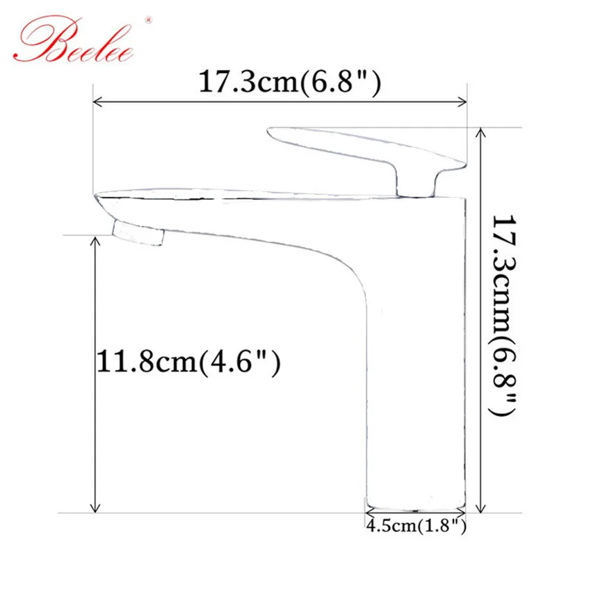 Beelee новый смеситель для раковины белый ванной комнаты современный