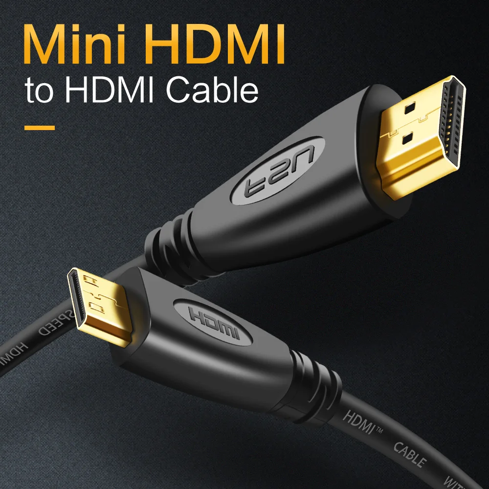 Позолоченный мини HDMI к HDMI кабель Позолоченный штекер поддержка 1080p 3D мужской-Мужской HDMI кабель для ТВ камеры планшета проектора