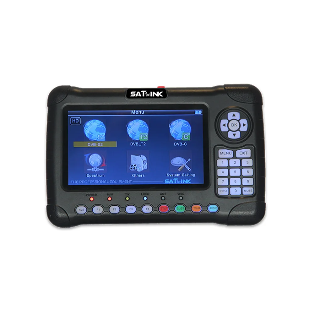 7 дюймовый HD ЖК экран Satlink Φ DVB T/T2 Combo 6980 цифровой счетчик искатель анализатор