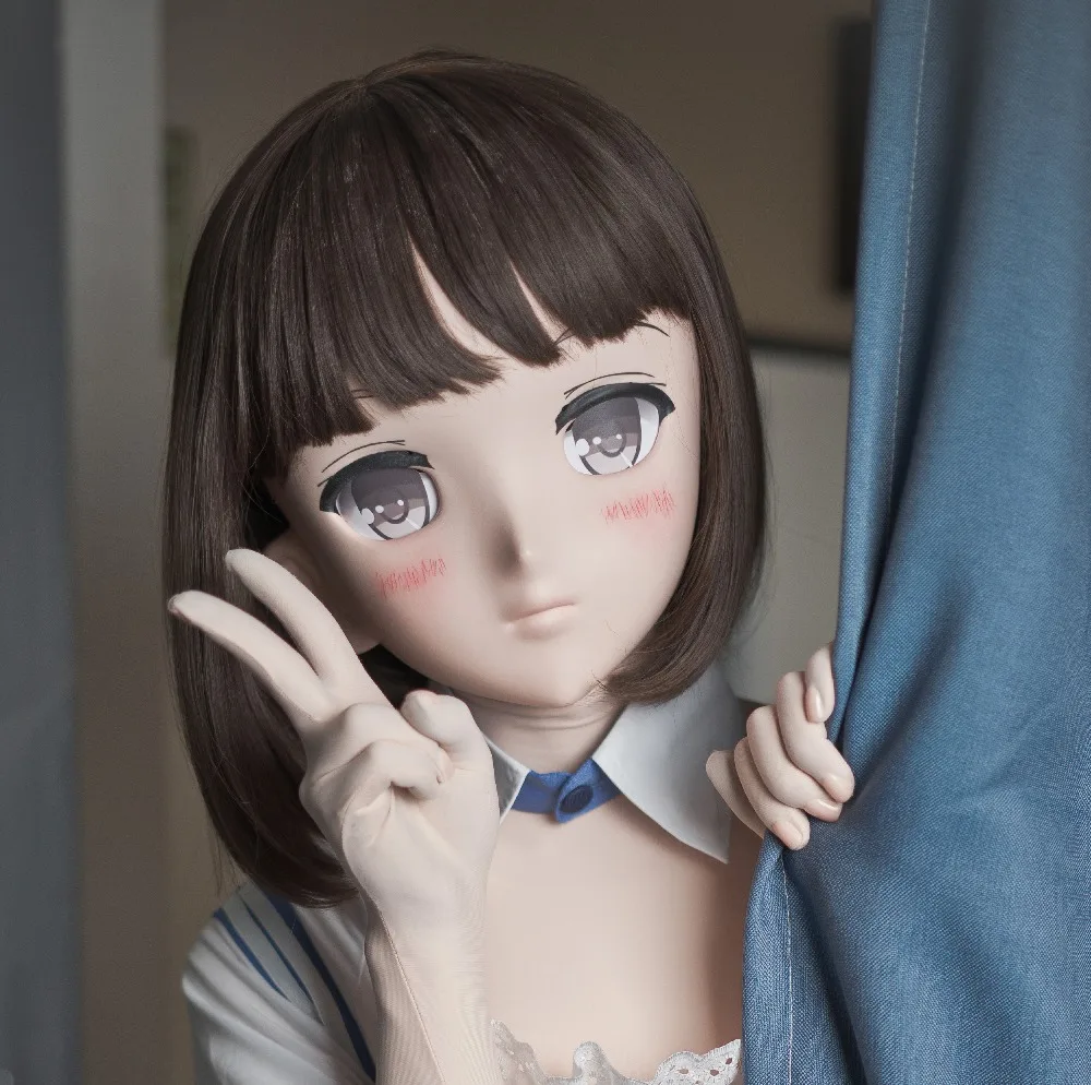 (LiLi Mask-38) милая девушка Смола Маска для головы кигуруми косплей японская ролевая