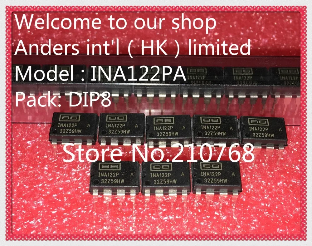 10 шт./лот INA122PA INA122P INA122 IC OPAMP INSTR 120 кГц 8DIP|ics 201|ic card door lockic solder |