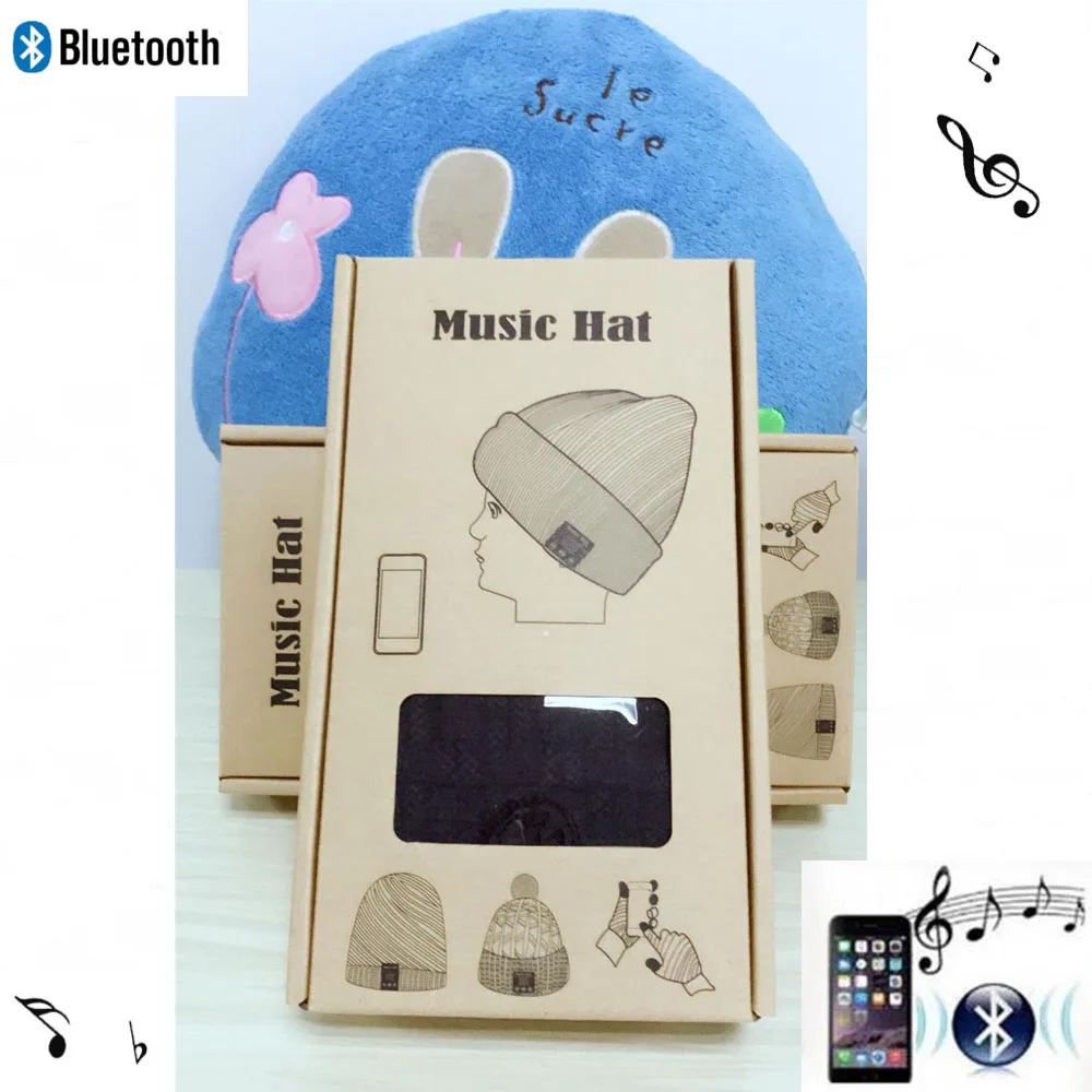 Bluetooth 4 2 музыкальная шапка наушники гарнитура для женщин и мужчин с микрофоном