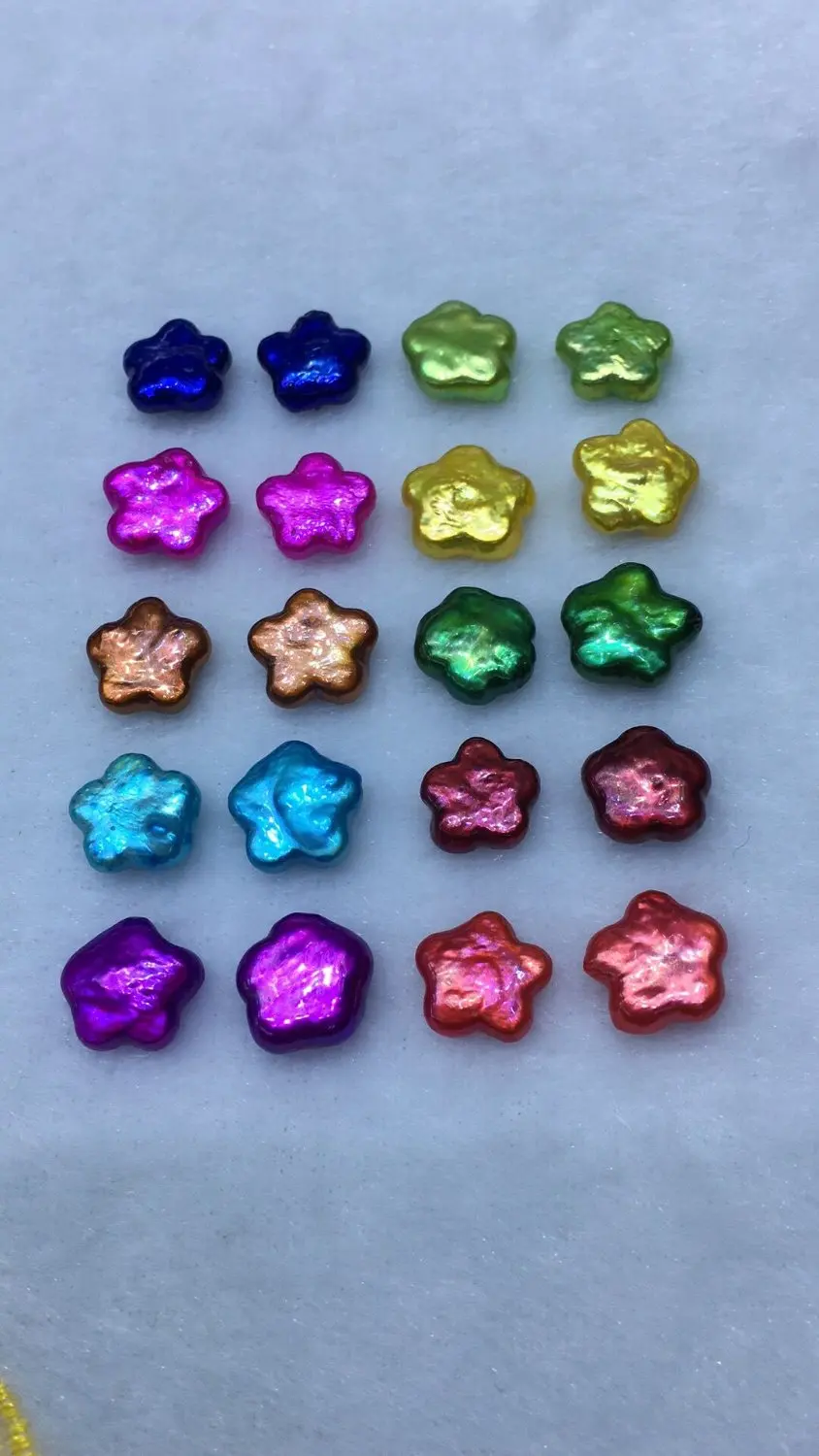 

Fashion Stars,Moons Shapes Rainbow Pearls 5pcs New Shapes DIY Jewelry Pearl Beads Mix Colors Loose Pearls ABH867