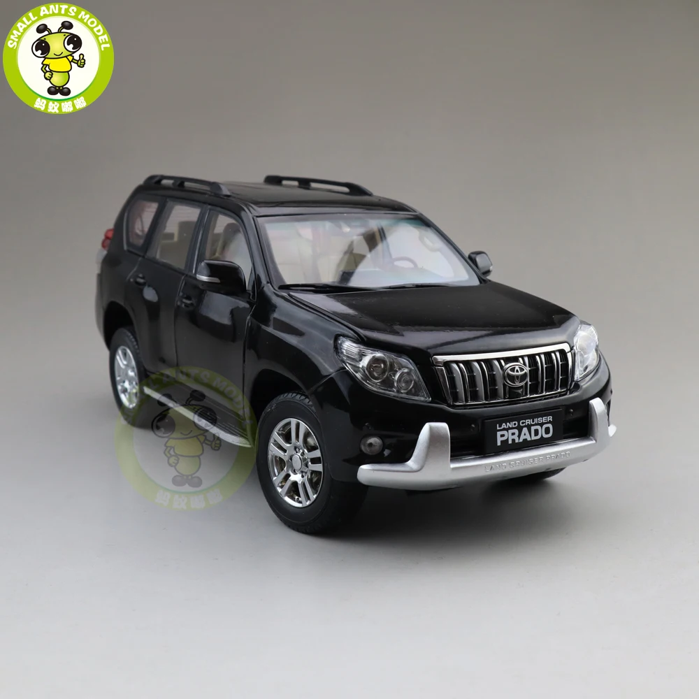 1/18 Land Cruiser Prado литая под давлением модель автомобиля SUV игрушки Детские подарки для мальчиков девочек коллекция хобби черный