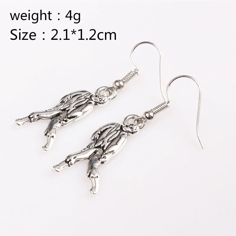 Террор фильм The Walking Dead Зомби Серьги|zombie earrings|earrings earringmovie earrings |