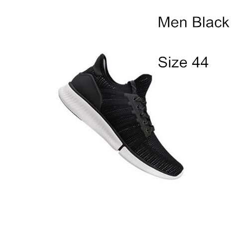 Black Size44 Оригинальные Xiaomi мужские умные спортивные кроссовки для бега профессиональная Мода IP67 водонепроницаемая Поддержка смарт-чип не включая дропшиппинг - Цвет: Black Size44