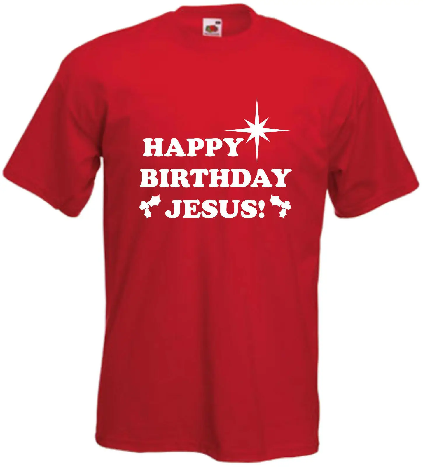 Веселая Рождественская футболка с надписью Happy Birthday JESUS Christmas | Мужская одежда