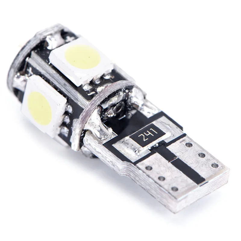 10x Белый T10 5 smd 5050 led Canbus безошибосветильник s W5W 194 5SMD светильник почки 168 2825