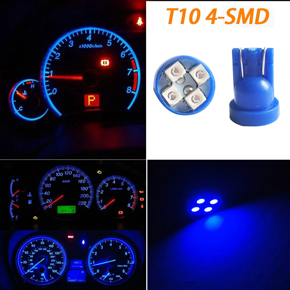 Автомобильные светодиодные лампы T10 168 синего цвета 10 шт.|car instrument cluster|led instrumentcluster