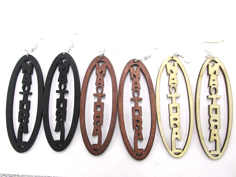 Деревянные серьги с естественными словами могут смешивать раньше|lot earrings|lot lotlot mix