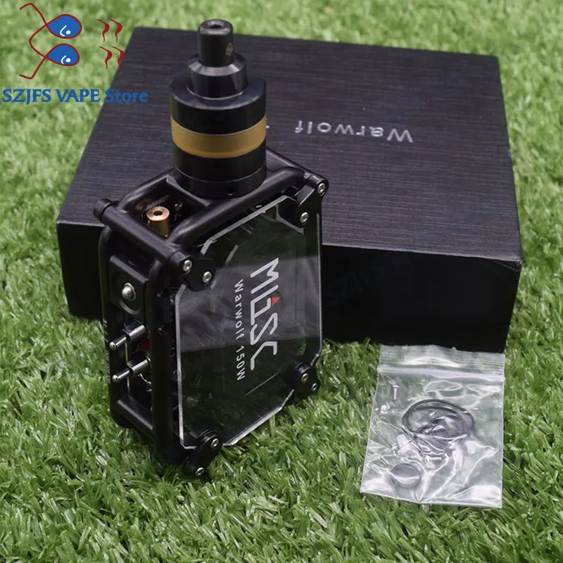 Лидер продаж набор электронных сигарет warwolf с yftk KAYFUN LITE rta 150 Вт боксмод для