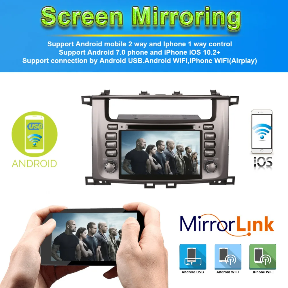 Android 7 1/8 0 Octa Core 4 Гб RAM автомобильное радио стерео головное устройство для Toyota Land