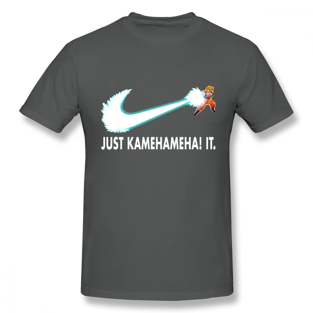 Crewneck Dragon Ball Z футболка просто Kamehameha It Goku футболки Супер Saiyan пользовательские Desgin футболка для мужчин с 3D принтом - Цвет: Темно-серый