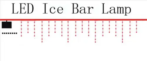 Shustar украшения 3.5 м сосулька Новогодние товары Гирлянды светодиодные Фея