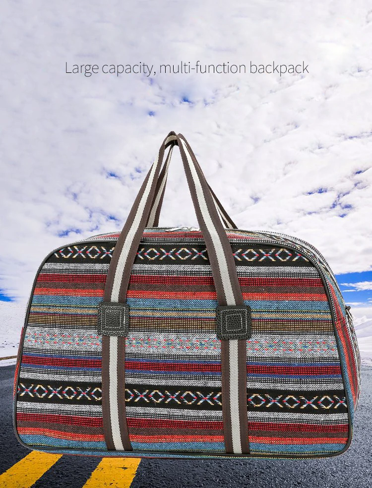Wobag модная Женская дорожная сумка, сумка для хранения, складная дорожная сумка в цветную полоску, дорожная сумка на короткое расстояние, Мужская большая ВМЕСТИТЕЛЬНОСТЬ
