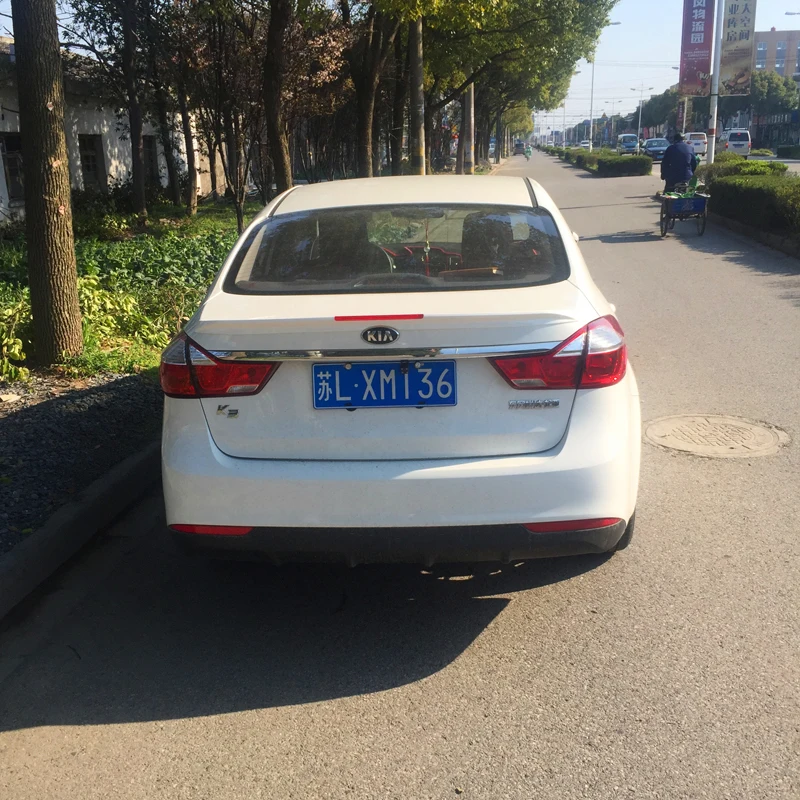 Спойлер для Kia Forte K3 высококачественный АБС-пластик праймер на заднее крыло