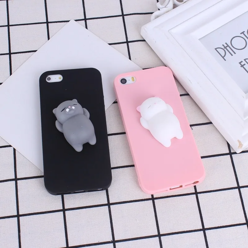 Нажимной чехол для телефона iphone 6 морской лев 3D игрушки мягкий 6s 7 Plus |