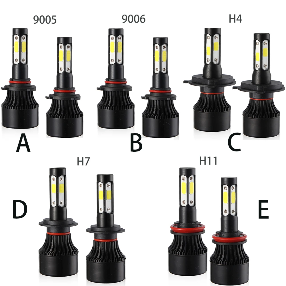 

100W 10000LM Car Headlight Bulbs H7 H8 9005 Super Bright LED Headlight Multi Sides Bulb Conversion Fog Light led automotive